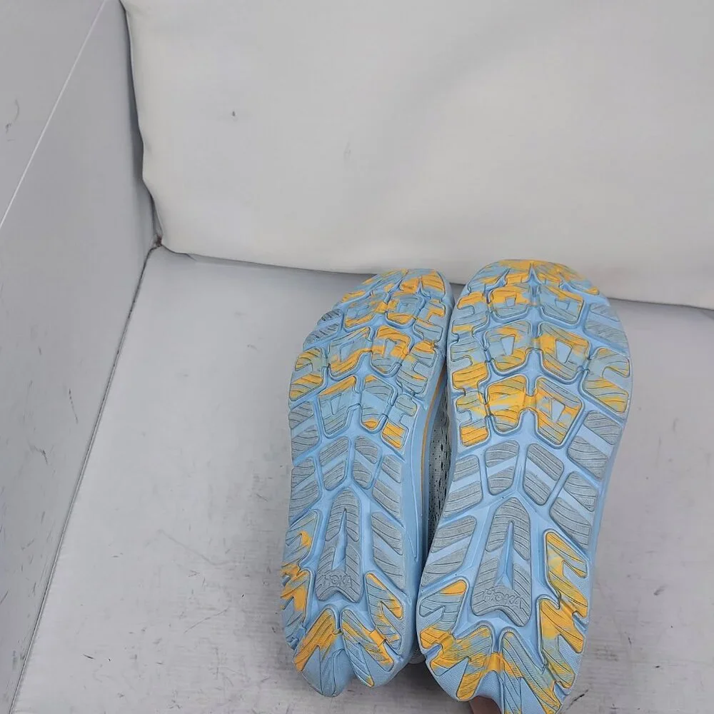 HOKA ONE ONE Blue Yellow Mens Kawana Sneaker - Picture 2 of 10